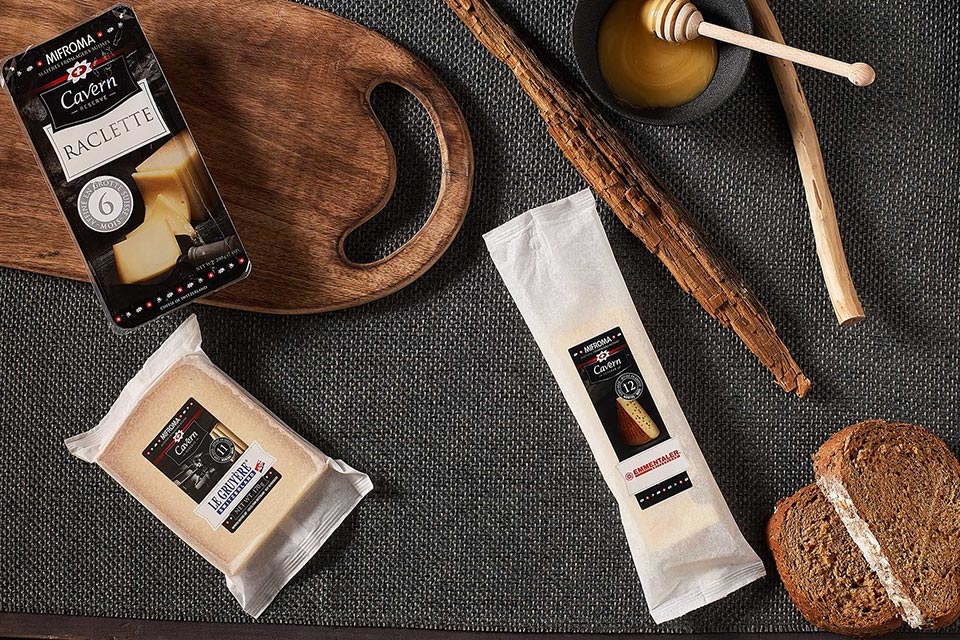 Handcrafted cave-aged excellence Mifroma cheese rang